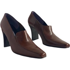 Pre-Owned  Donald J. Pliner Leather Ankle Low Booties Size 8N